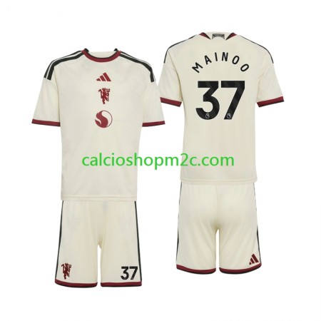 Manchester United Kobbie Mainoo 37 Bambino Maglia Terza 2026/2027 Manica Corta Manchester United Kobbie Mainoo 37 Bambino Maglia Terza 2026/2027 Manica Corta